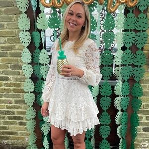 Hello Molly White Lace Dress